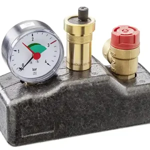 Kermi Sicherheitsgruppe mit Isolierung für Heizungsanlagen bis 50 kW - W40001 Bestpreis